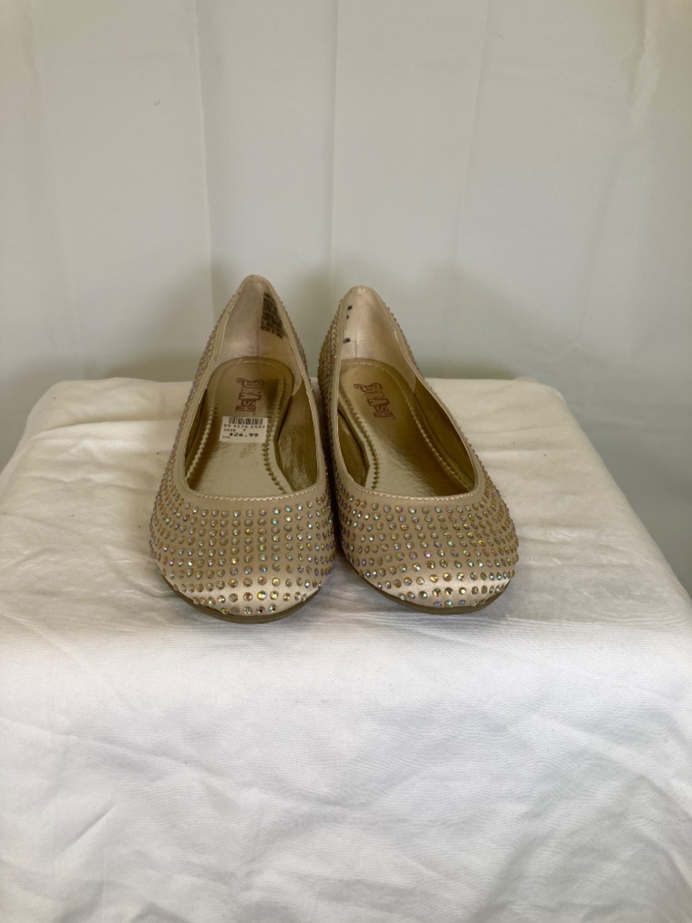 Brash Shoes Flats Sz 7 Gemini Champagne New in Box Crystal Accents Payless Shoe - Picture 4 of 13